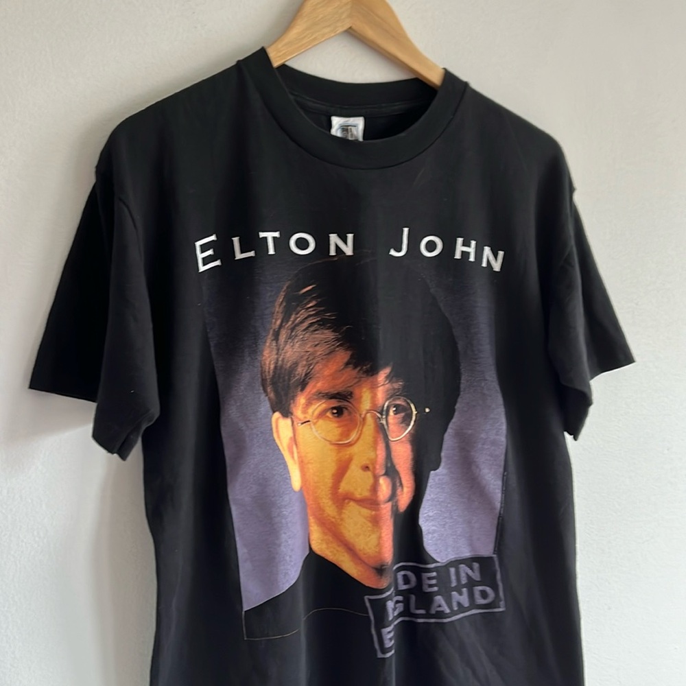 Vintage Elton John T-Shirt / Made In England / 1995